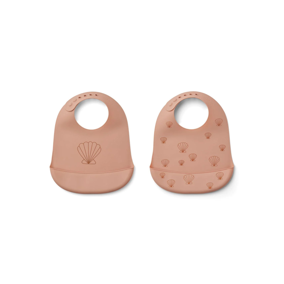 

Набор детских нагрудников LIEWOOD "Tilda Sea Shell", 2 шт, пыльно-розовый микс