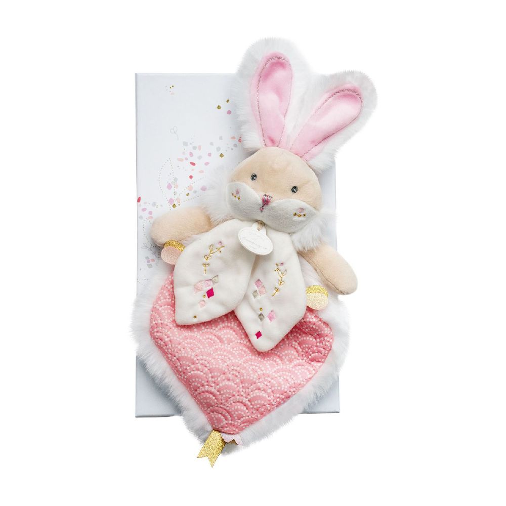 

Зайцы и кролики Doudou et Compagnie, Мягкая игрушка Doudou et Compagnie "Дуду кролик Lapin de Sucre", розовый, 29 см