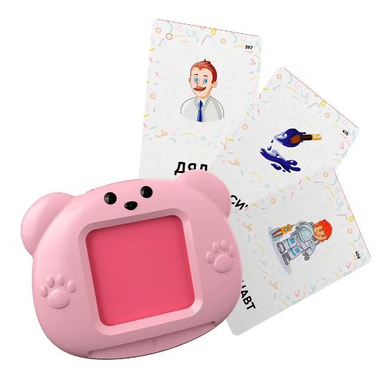 

Интерактивные игрушки LUMICUBE, Устройство для чтения умных карточек LUMICUBE Talky TK01, розовый