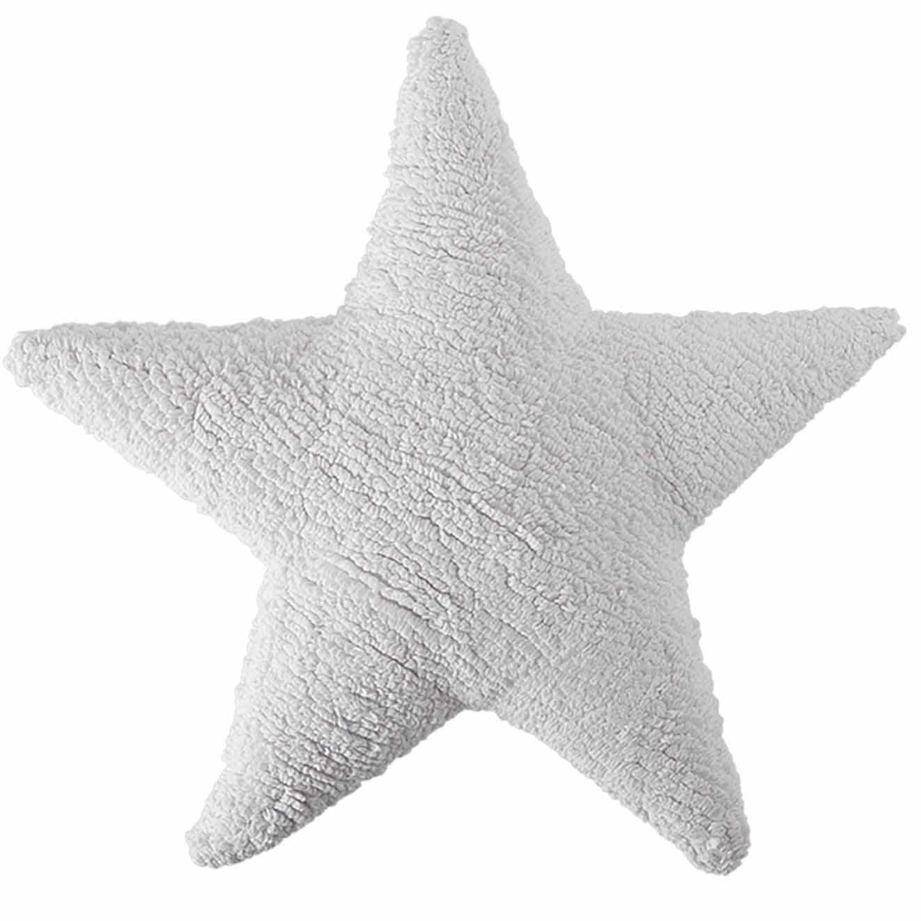 Декоративная подушка  в виде звезды Lorena Canals, белая, 50 х 50 см