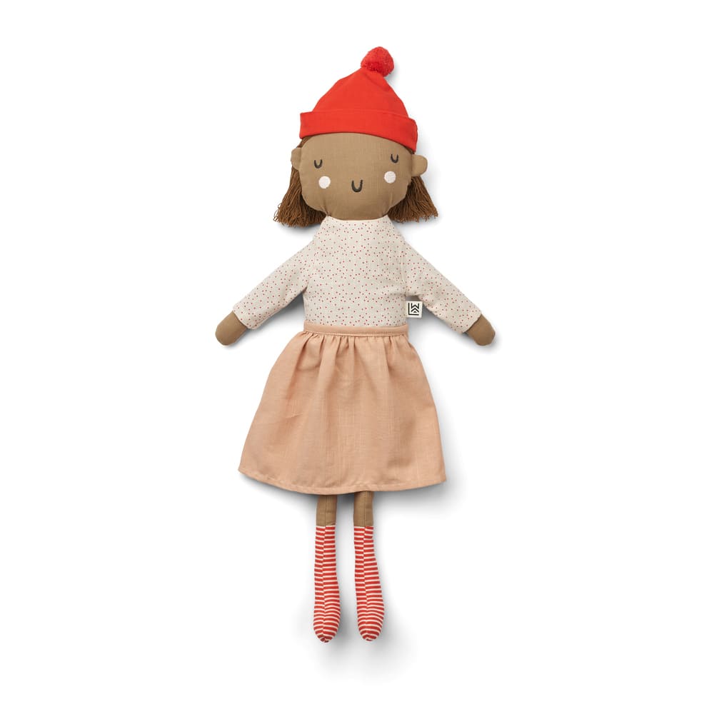 Текстильная кукла LIEWOOD "Bolette Christmas", мульти микс - фото №1
