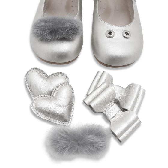 Туфли Marisharm "Анна" со сменным декором, серебряные - фото №6