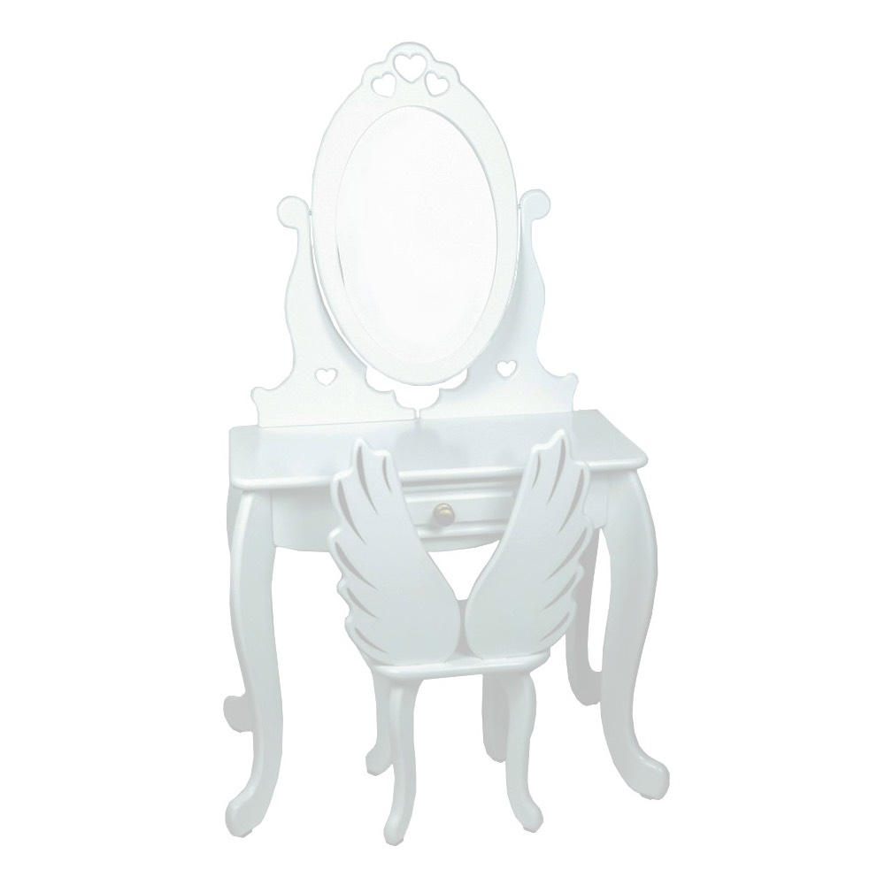 Стол туалетный детский со стулом Carolon "Ангел", белый
