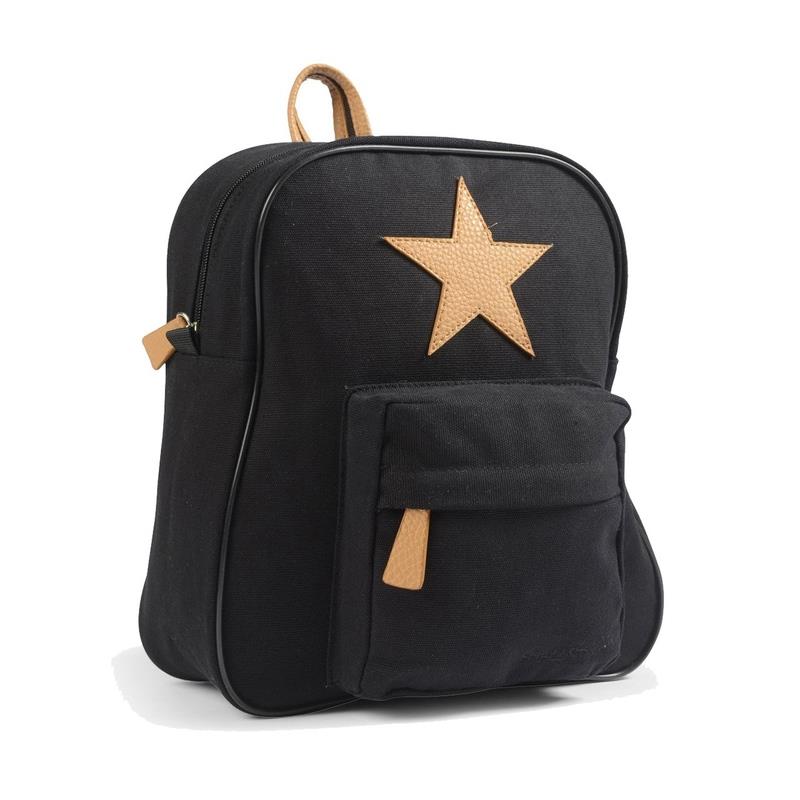 Рюкзак со звездой SmallStuff, черный, маленький