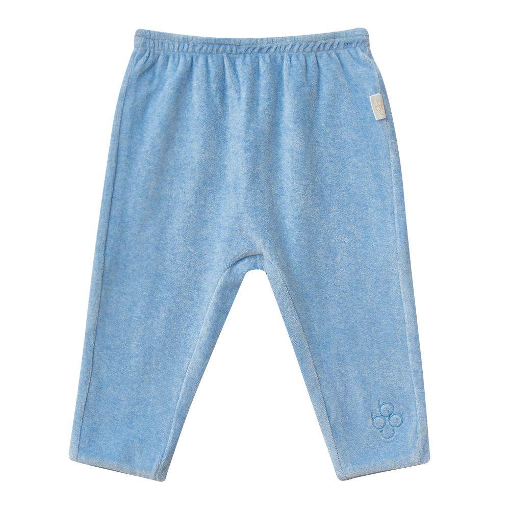 Велюровые брюки Babybu "Soft Blue Melange" голубые - фото №1