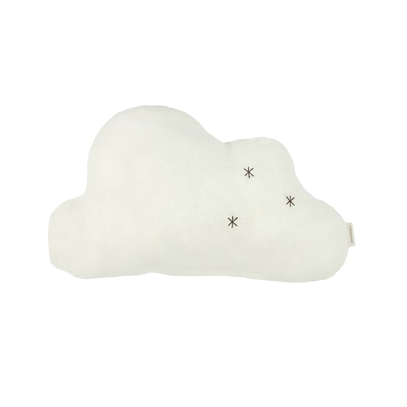 Подушка Nobodinoz "Wabi Sabi Cloud Natural", кремовая, 37 x 25 см - фото №1