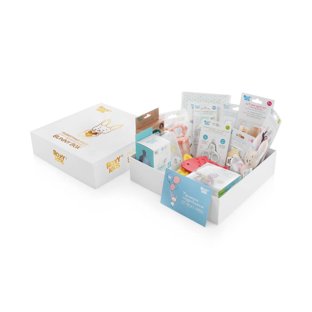 Набор для новорожденного ROXY-KIDS "Bunny Box" 15 предметов - фото №4