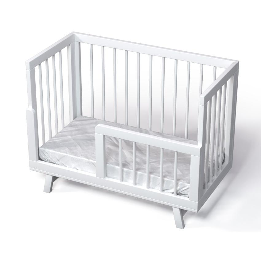 Кроватка для новорожденного Lilla "Aria", белая - фото №4