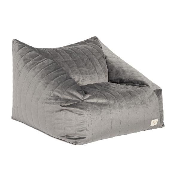 Кресло Nobodinoz "Chelsea Velvet Slate Grey", графитовое, 72 х 75 х 42 см