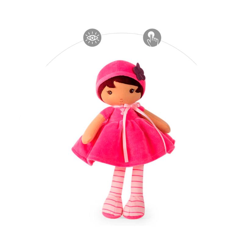 Текстильная кукла Kaloo "Emma", в розовом платье, серия "Tendresse de Kaloo", 32 см - фото №10