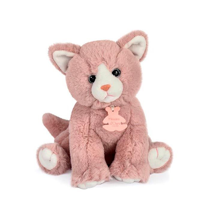 Мягкая игрушка Histoire d'Ours "Котенок", розовый, 24 см