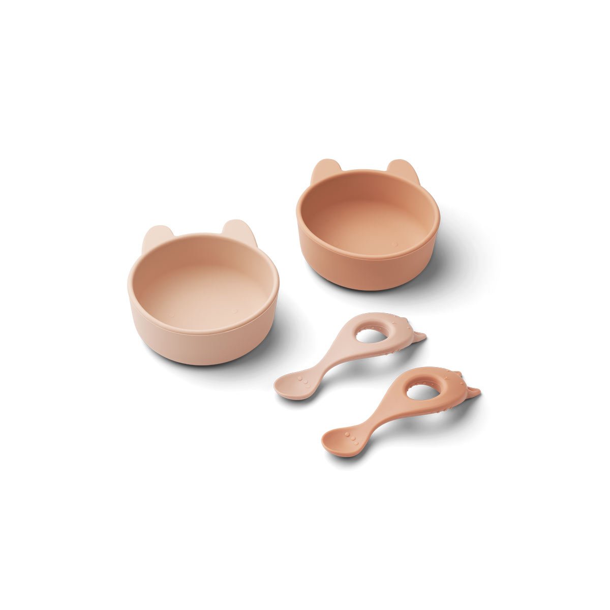 Набор детской посуды Liewood "Кролик", 2 шт, розовый микс