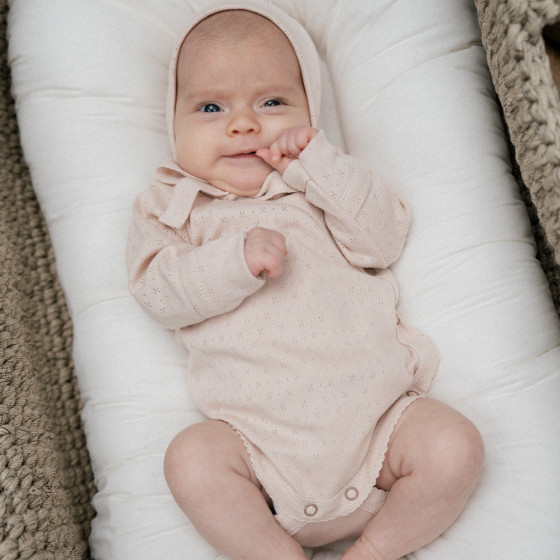 Боди для новорожденного TEENY BOO "Макадамия", светло-коричневое - фото №2