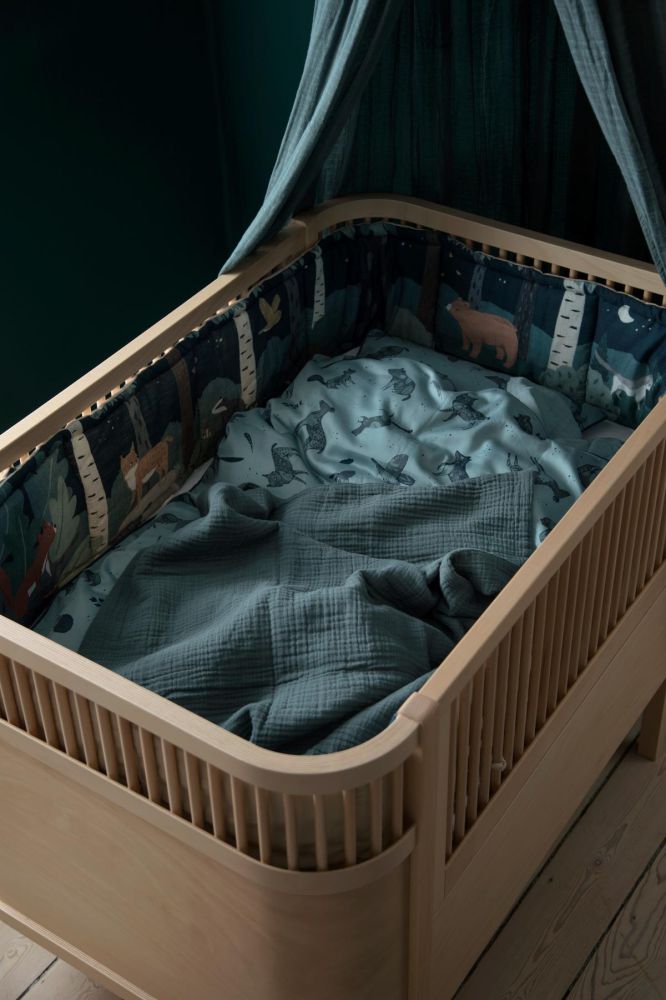 Бампер для детской кроватки Sebra "Сумерки", соломенно-бежевый