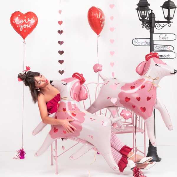 Гирлянда Party Deco "Сердца" на нитке, розовая, 3 м - фото №5