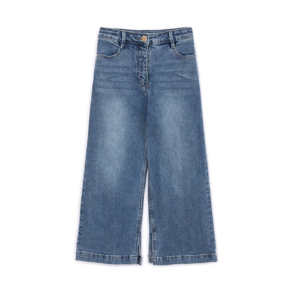 Широкие джинсы Gulliver Select, синие толстовка с капюшоном оверсайз gulliver