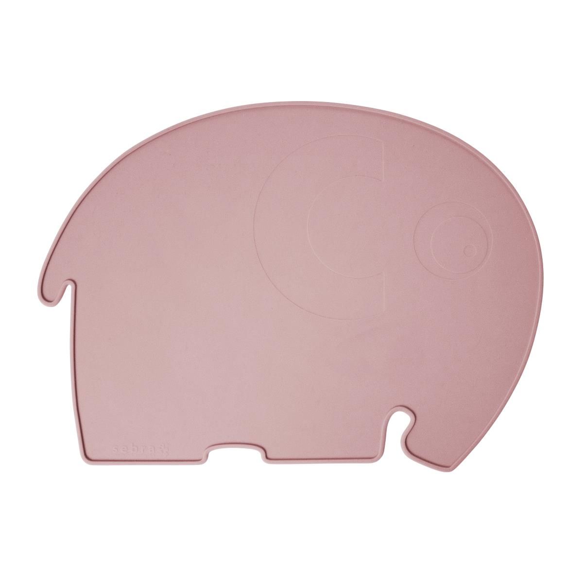 Подставка под тарелки в виде слона Sebra, темно-розовая