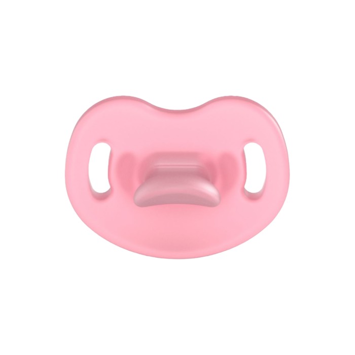 Пустышка Suavinex, физиологическая силиконовая, розовая, 6-18 мес - фото №1