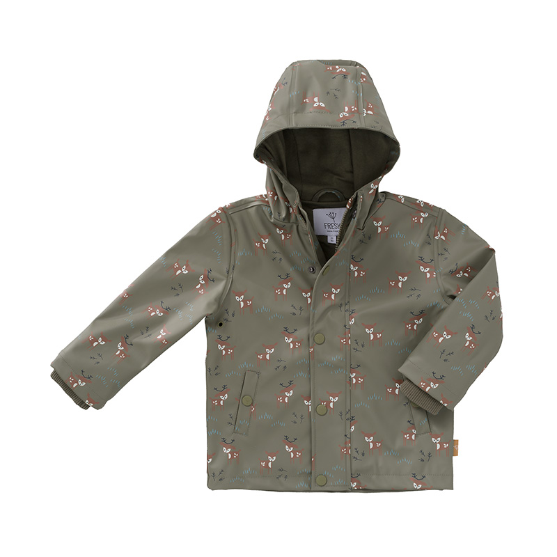 Куртка-дождевик Fresk "Лесной олень", оливковая - фото №1