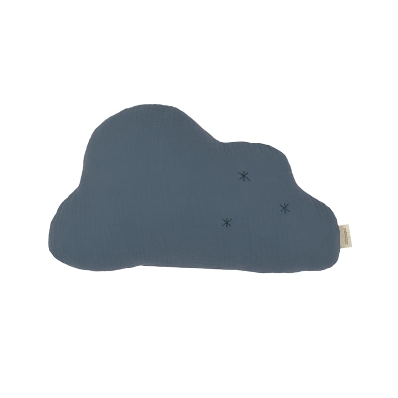 Подушка Nobodinoz "Wabi Sabi Cloud Azure", лазурь, 37 x 25 см - фото №1
