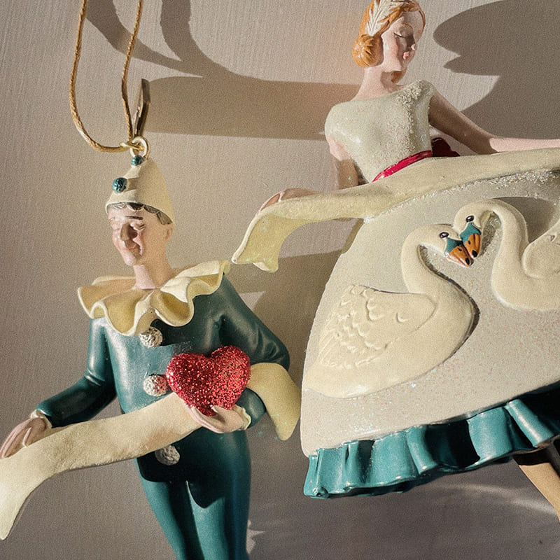 Елочная игрушка Konges Slojd "Christmas Swan Ballerina", мульти - фото №4