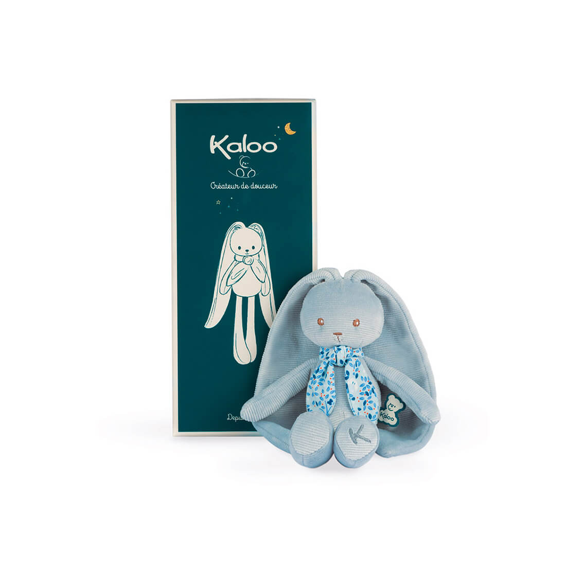 Мягкая игрушка Kaloo "Кролик", серия "Lapinoo" голубой, маленький, 25 см - фото №1
