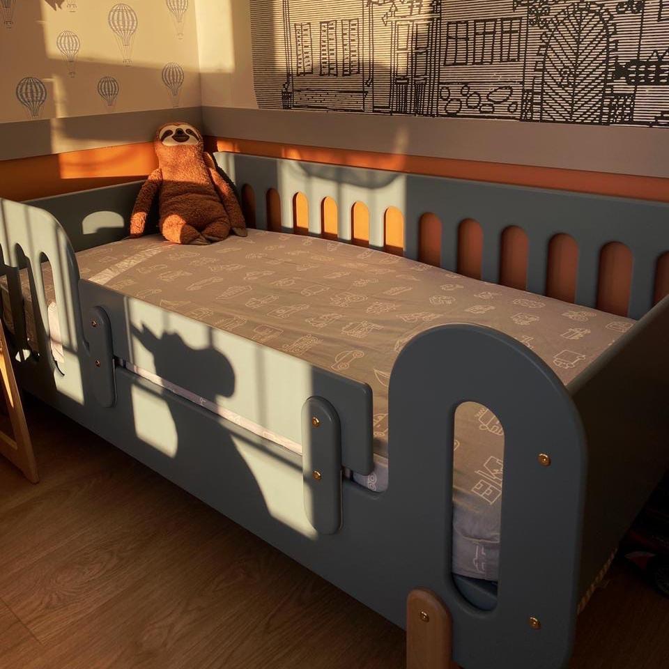 

Кровати Baby Chipak, Детская кроватка Baby Chipak "Оловянный", серо-синяя