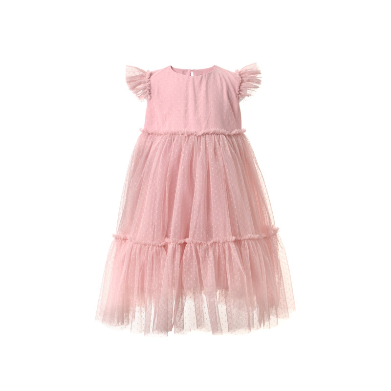 Платье нарядное Андерсен, розовое - фото №1