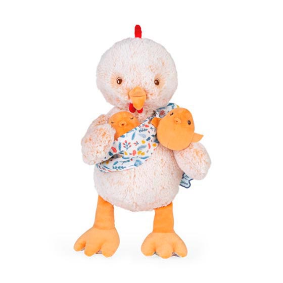 Мягкая игрушка Kaloo "Папа с цыплятами Paul", серия "Linoo", бежевый, 35 см - фото №3