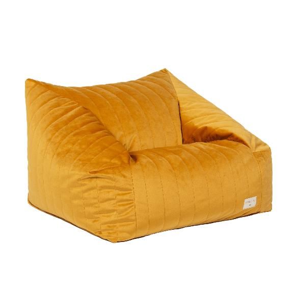 Кресло Nobodinoz "Chelsea Velvet Farniente Yellow", золотой янтарь, 72 х 75 х 42 см