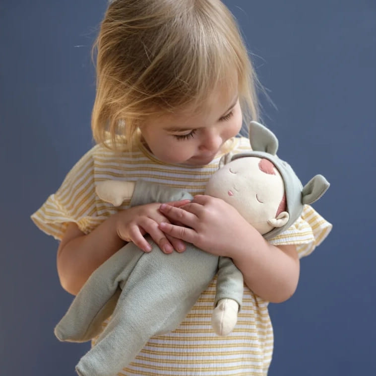 Текстильная кукла Fabelab "Lou", замерзшая роса, 34 см - фото №2