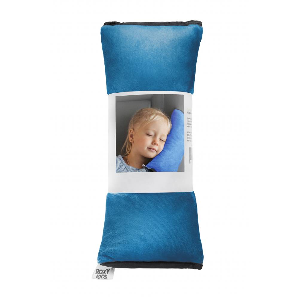 Подушка на ремень безопасности ROXY-KIDS, лазурно-синяя - фото №4