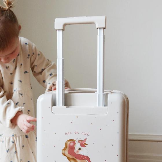 Детский чемодан Konges Slojd "Unicorn", розовый