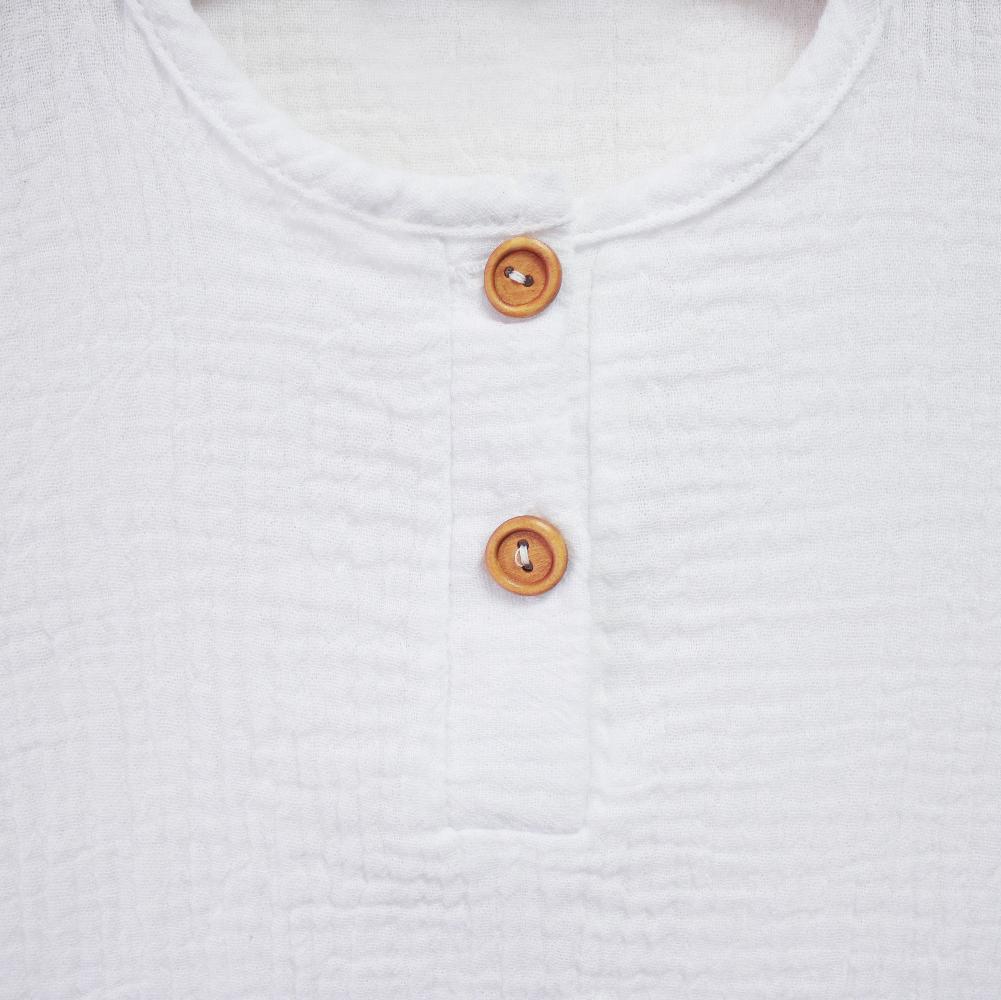 Рубашка из муслина TWINKLESTORIES, белая - фото №2
