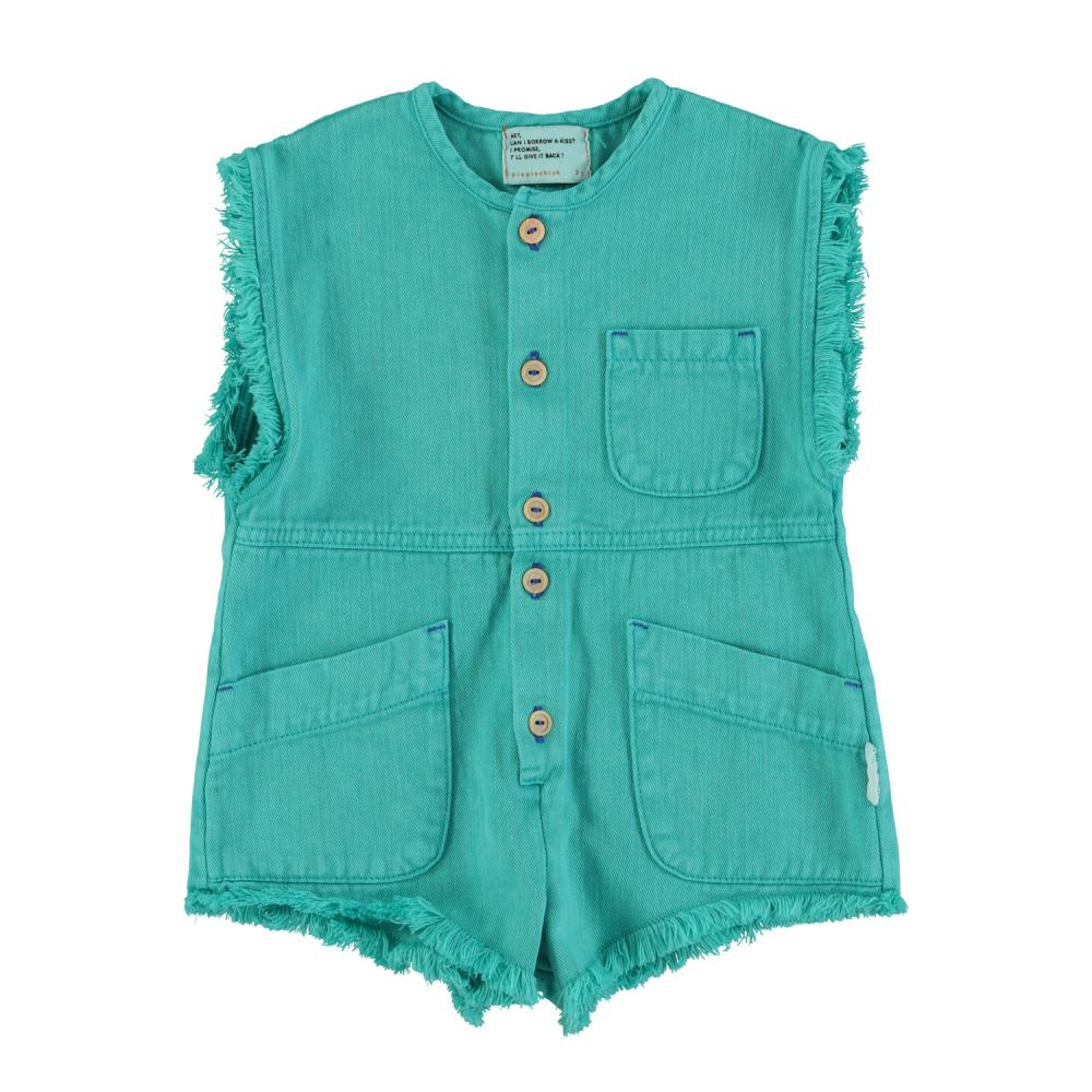 Комбинезон с бахромой Piupiuchick "Сherry", мятная вишня