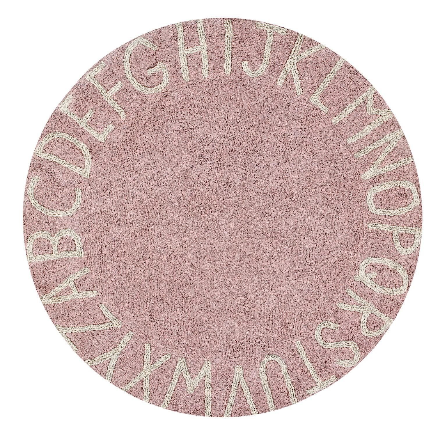Ковер с алфавитом Lorena Canals, розовый, 150 см