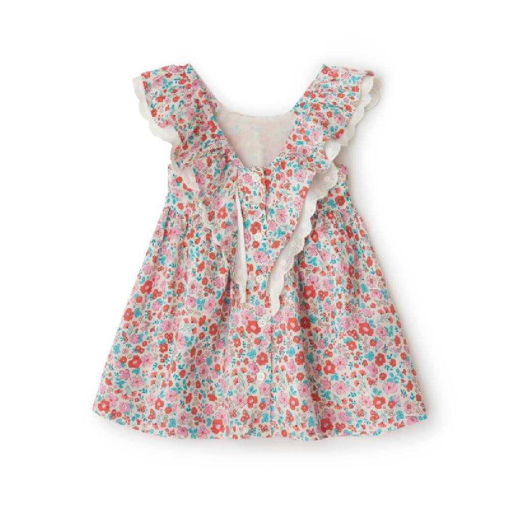 Платье Babybu "Summer Blooms Print", белое - фото №2