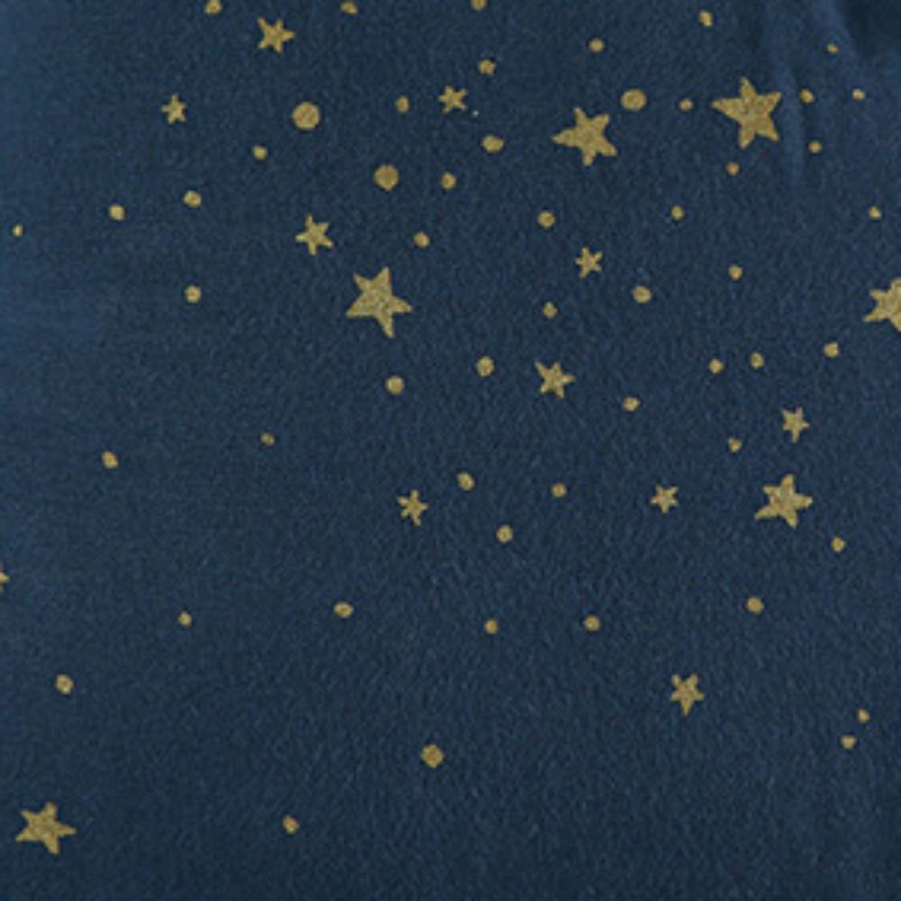 Зимний конверт для новорожденных Nobodinoz "Cozy Gold Stella/Night", россыпь звезд с синим, 0-3 мес