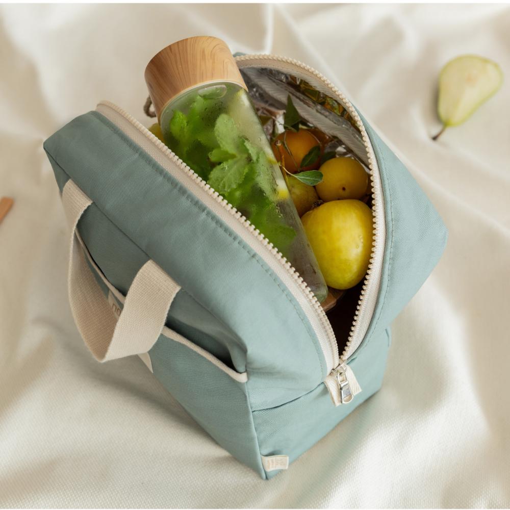 Термосумка Nobodinoz "Sunshine Eden", антично-зеленая, водонепроницаемая, 20 х 20 см - фото №5