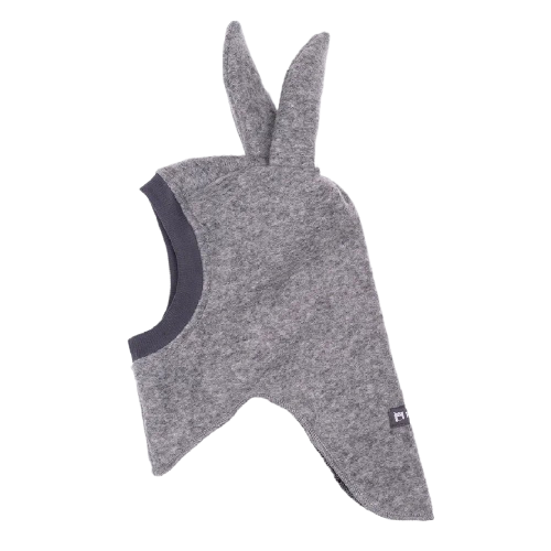 Шапка-шлем Peppihat "Bunny", серый - фото №3
