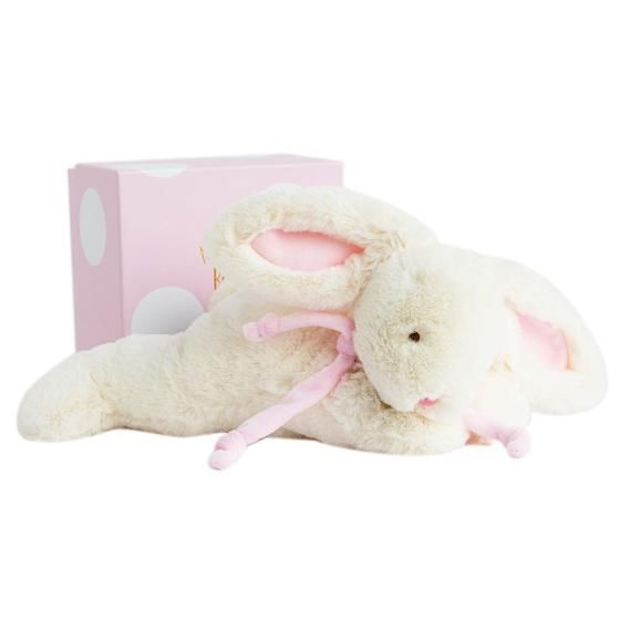 

Зайцы и кролики Doudou et Compagnie, Мягкая игрушка Doudou et Compagnie "Кролик BonBon", розовый, 30 см