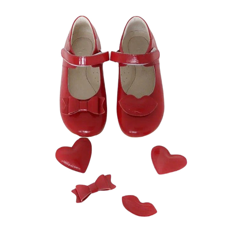 Туфли Marisharm "Анна" со сменным декором, красные - фото №3