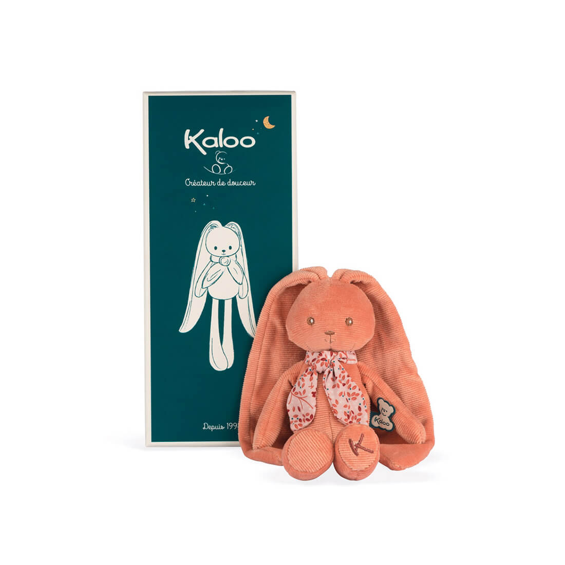 Мягкая игрушка Kaloo "Кролик", серия "Lapinoo", терракотовый, маленький, 25 см