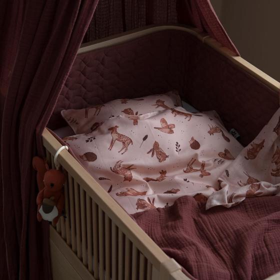 

Постельное белье Sebra, Детское постельное белье Sebra "Сумерки", пудрово-розовое, junior, 140 х 100 см