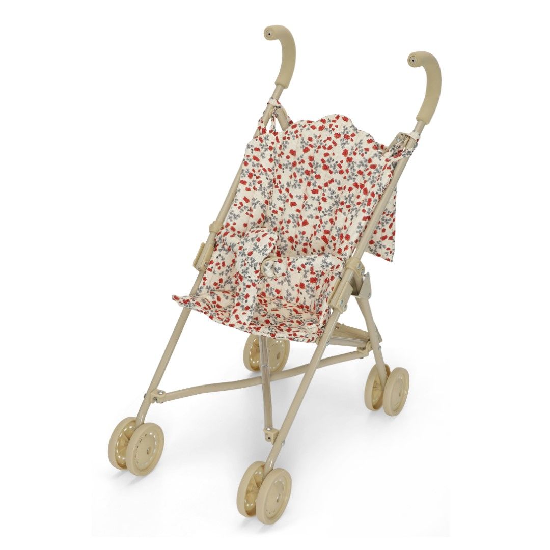 Прогулочная коляска для кукол Konges Slojd "Poppy", цветущие маки