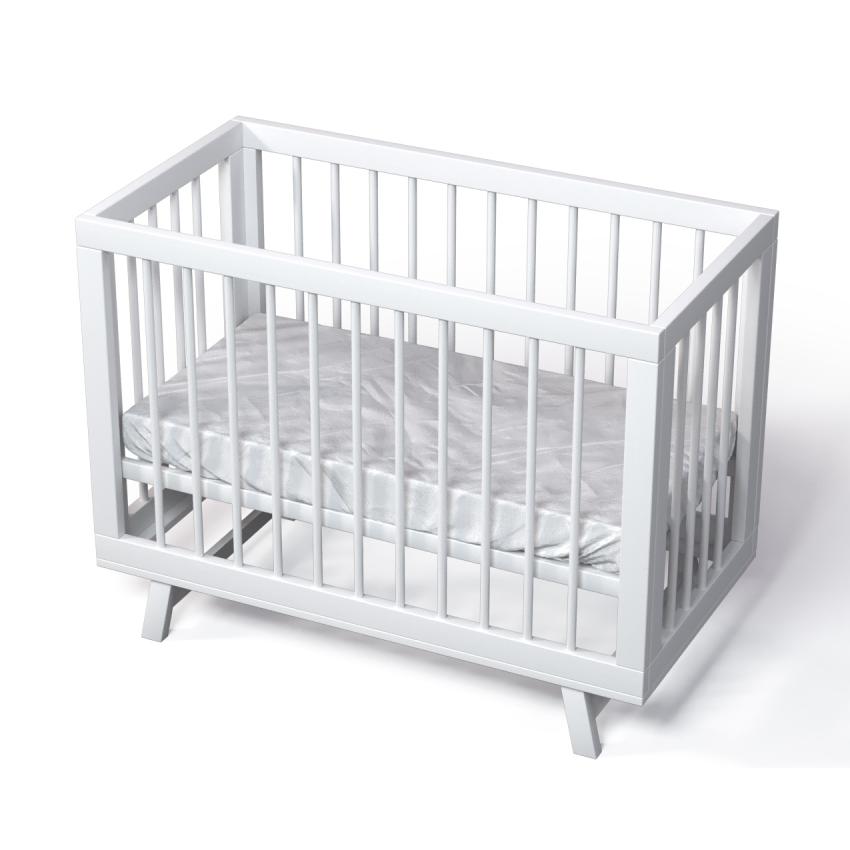 Кроватка для новорожденного Lilla "Aria", белая - фото №3