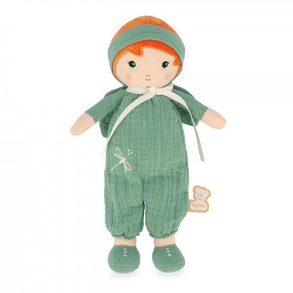 Текстильная кукла Kaloo "Olivia", в зеленом костюме, серия "Tendresse de Kaloo", 25 см - фото №1