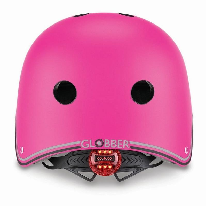 Шлем защитный GLOBBER "Primo lights" XS/S, розовый - фото №4