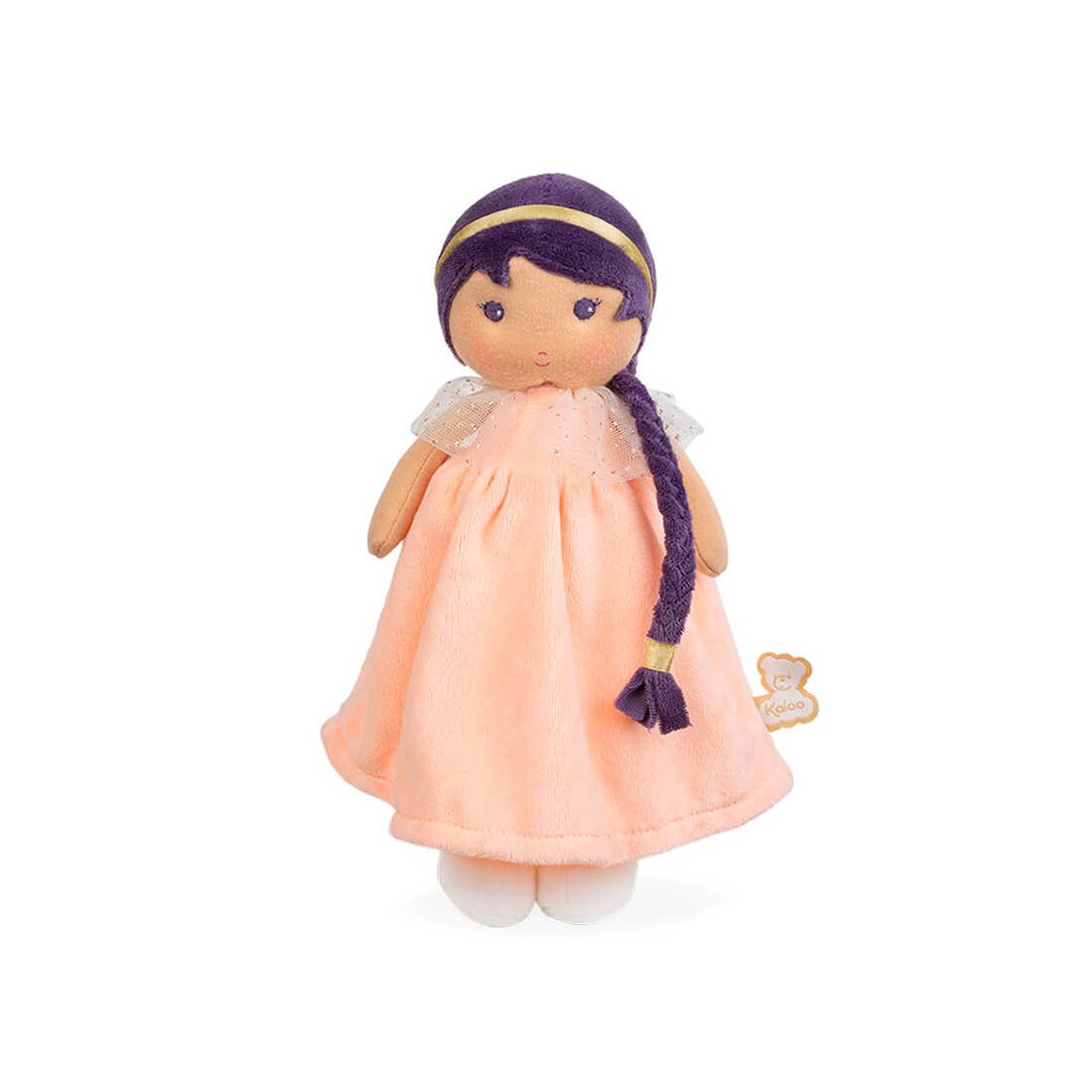 Текстильная кукла Kaloo "Iris", персиковая, серия "Tendresse de Kaloo", 25 см - фото №1