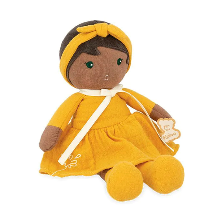 Текстильная кукла Kaloo "Naomie", в желтом платье, серия "Tendresse de Kaloo", 25 см - фото №3